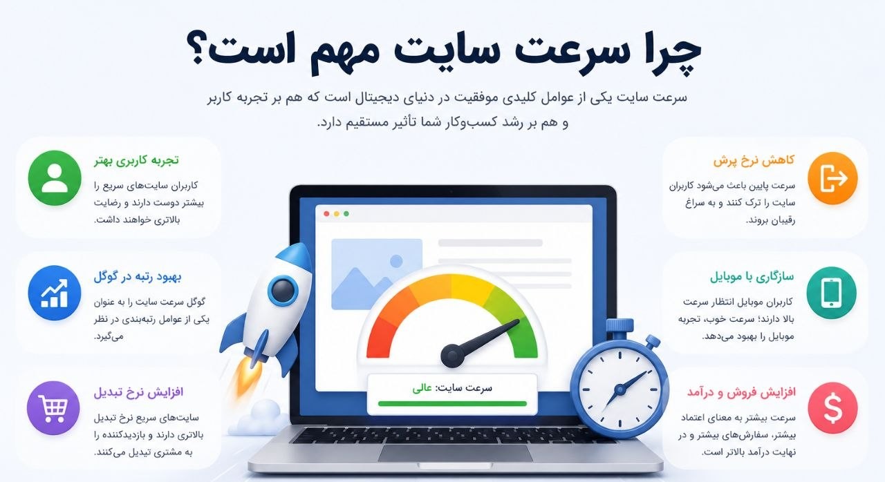 چرا سرعت سایت مهم است